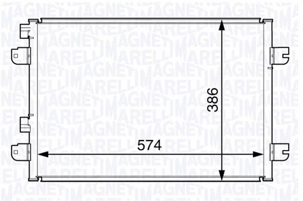 350203728000 MAGNETI MARELLI Конденсатор, кондиционер (фото 1)