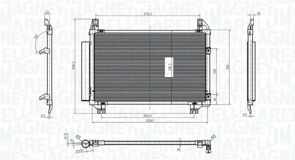 350203837000 MAGNETI MARELLI Конденсатор, кондиционер (фото 1)