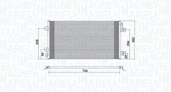 350203941000 MAGNETI MARELLI Конденсатор, кондиционер (фото 1)