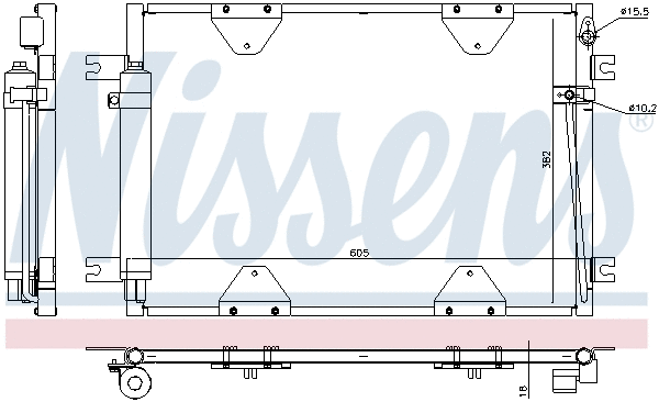 940505 NISSENS Конденсатор, кондиционер (фото 6)