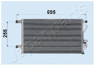 CND163018 JAPANPARTS Конденсатор, кондиционер (фото 1)