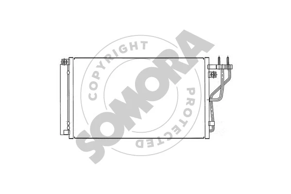 137160 SOMORA Конденсатор, кондиционер (фото 1)