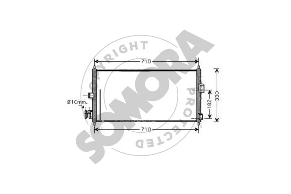192560A SOMORA Конденсатор, кондиционер (фото 1)