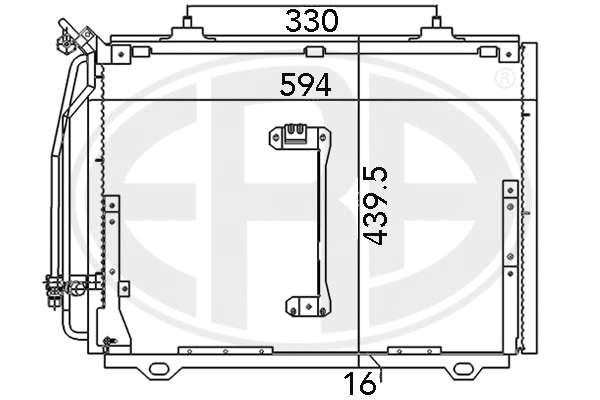 667081 ERA Конденсатор, кондиционер (фото 1)