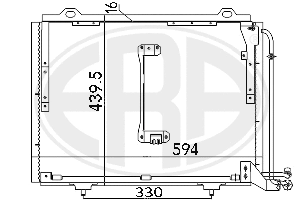 667145 ERA Конденсатор, кондиционер (фото 1)