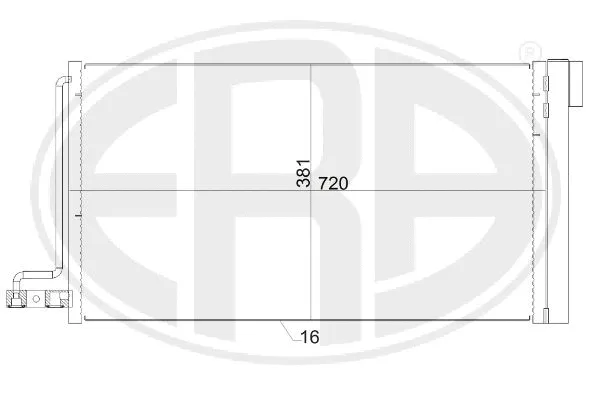667152 ERA Конденсатор, кондиционер (фото 1)