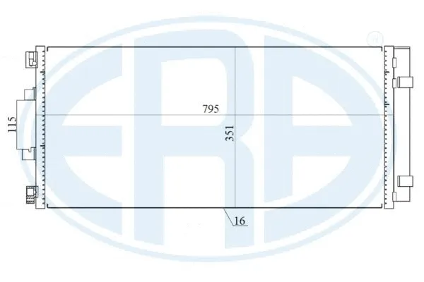 667157 ERA Конденсатор, кондиционер (фото 1)
