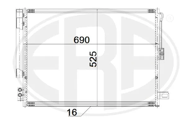 667195 ERA Конденсатор, кондиционер (фото 1)