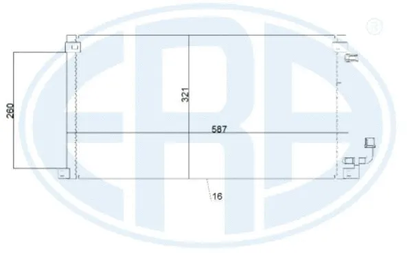 667222 ERA Конденсатор, кондиционер (фото 1)