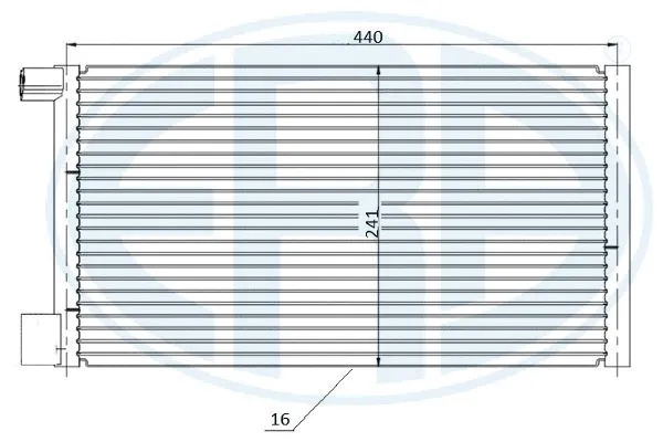 667226 ERA Конденсатор, кондиционер (фото 1)