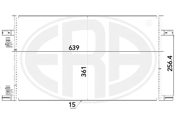 667235 ERA Конденсатор, кондиционер (фото 1)