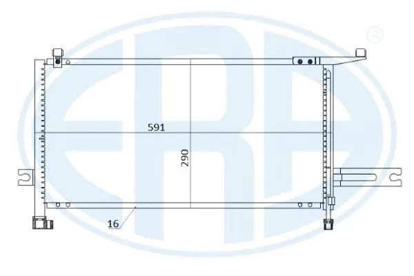 667238 ERA Конденсатор, кондиционер (фото 1)