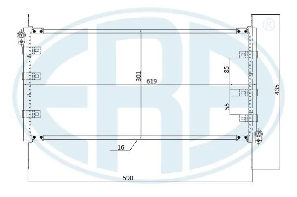 667276 ERA Конденсатор, кондиционер (фото 1)