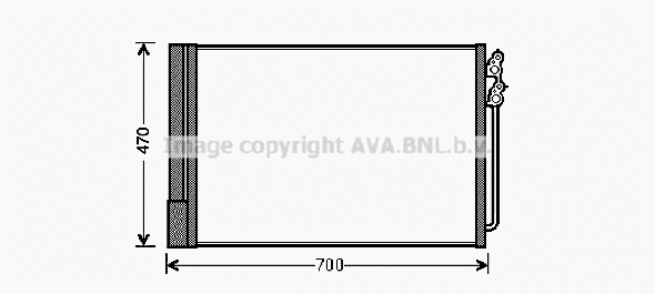 BWA5370D AVA Конденсатор, кондиционер (фото 1)