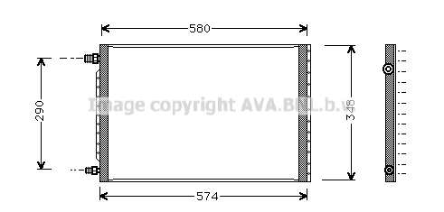 UV5009 AVA Конденсатор, кондиционер (фото 1)