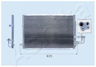CND333027 ASHIKA Конденсатор, кондиционер (фото 1)