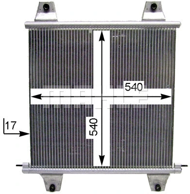 AC 121 000S KNECHT/MAHLE Конденсатор, кондиционер (фото 3)