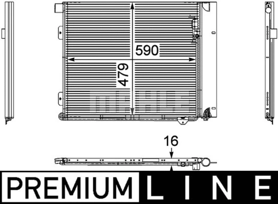 AC 126 000P KNECHT/MAHLE Конденсатор, кондиционер (фото 2)