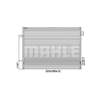 AC 167 000P KNECHT/MAHLE Конденсатор, кондиционер (фото 5)