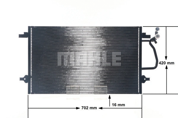 AC 181 000S KNECHT/MAHLE Конденсатор, кондиционер (фото 10)