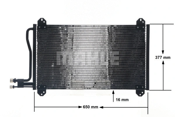 AC 207 000S KNECHT/MAHLE Конденсатор, кондиционер (фото 11)