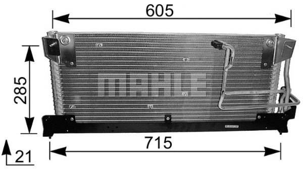 AC 214 000S KNECHT/MAHLE Конденсатор, кондиционер (фото 1)