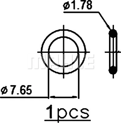 AC 251 000P KNECHT/MAHLE Конденсатор, кондиционер (фото 1)