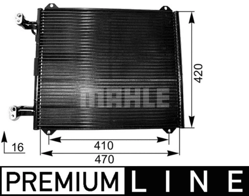 AC 251 000P KNECHT/MAHLE Конденсатор, кондиционер (фото 3)