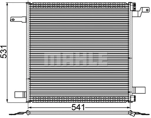 AC 259 001S KNECHT/MAHLE Конденсатор, кондиционер (фото 1)