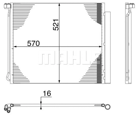 AC 269 000S KNECHT/MAHLE Конденсатор, кондиционер (фото 1)