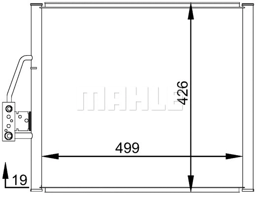 AC 277 000S KNECHT/MAHLE Конденсатор, кондиционер (фото 1)