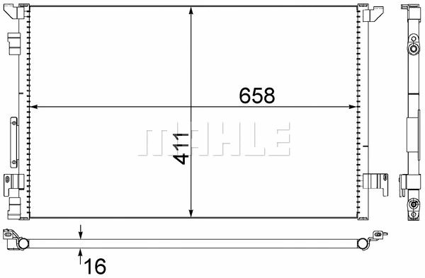 AC 294 000S KNECHT/MAHLE Конденсатор, кондиционер (фото 1)