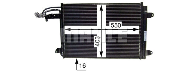 AC 324 000P KNECHT/MAHLE Конденсатор, кондиционер (фото 3)