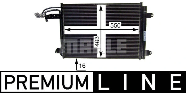 AC 324 000P KNECHT/MAHLE Конденсатор, кондиционер (фото 4)