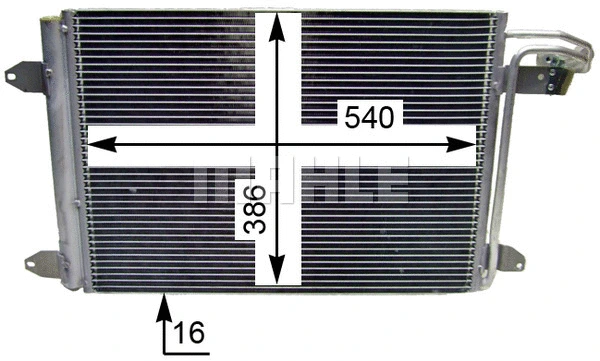 AC 324 000S KNECHT/MAHLE Конденсатор, кондиционер (фото 3)