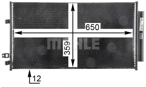 AC 33 000P KNECHT/MAHLE Конденсатор, кондиционер (фото 7)