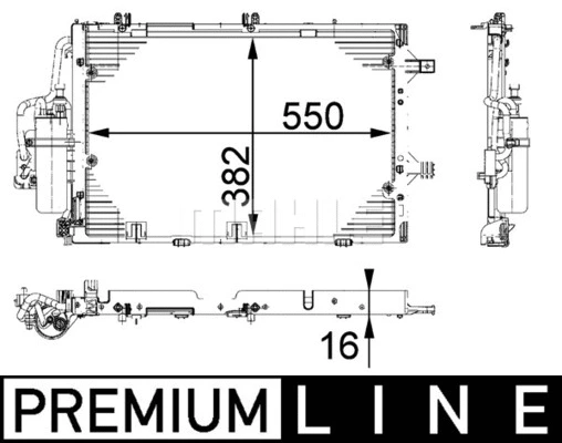 AC 335 000P KNECHT/MAHLE Конденсатор, кондиционер (фото 2)