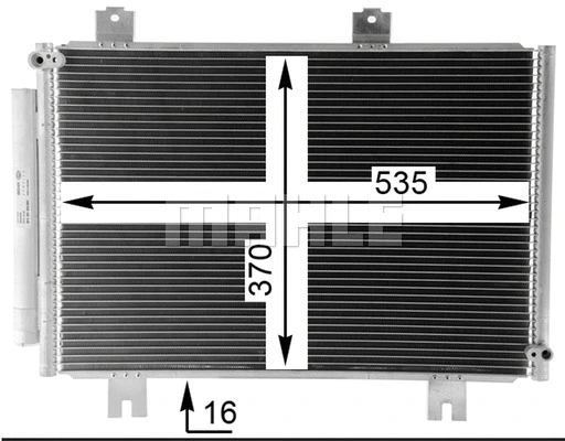 AC 36 000P KNECHT/MAHLE Конденсатор, кондиционер (фото 8)