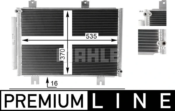 AC 36 000P KNECHT/MAHLE Конденсатор, кондиционер (фото 9)