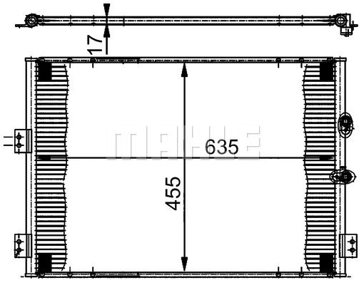 AC 382 000S KNECHT/MAHLE Конденсатор, кондиционер (фото 1)