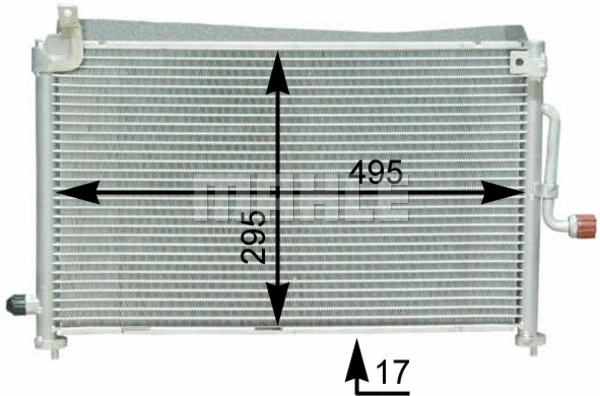 AC 416 000S KNECHT/MAHLE Конденсатор, кондиционер (фото 1)