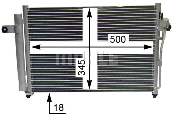 AC 417 000S KNECHT/MAHLE Конденсатор, кондиционер (фото 3)