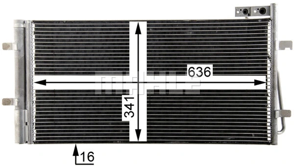 AC 42 000P KNECHT/MAHLE Конденсатор, кондиционер (фото 6)