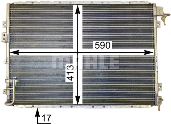 AC 421 000P KNECHT/MAHLE Конденсатор, кондиционер (фото 1)