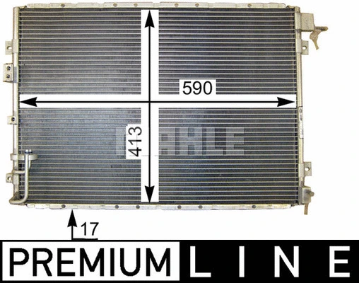 AC 421 000P KNECHT/MAHLE Конденсатор, кондиционер (фото 2)