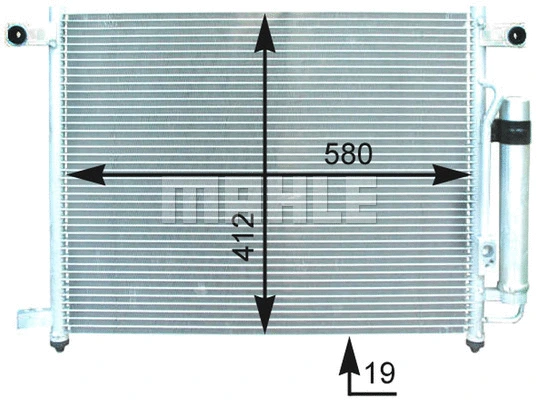 AC 428 000P KNECHT/MAHLE Конденсатор, кондиционер (фото 1)