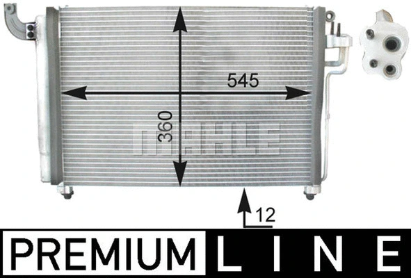 AC 434 000P KNECHT/MAHLE Конденсатор, кондиционер (фото 2)