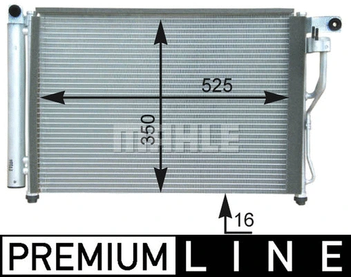 AC 439 000P KNECHT/MAHLE Конденсатор, кондиционер (фото 2)