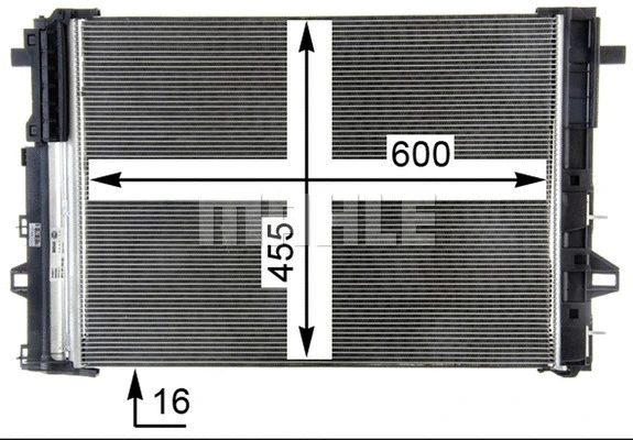 AC 446 000P KNECHT/MAHLE Конденсатор, кондиционер (фото 11)