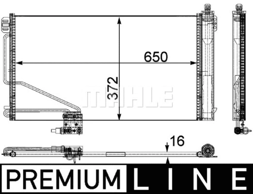 AC 448 000P KNECHT/MAHLE Конденсатор, кондиционер (фото 2)